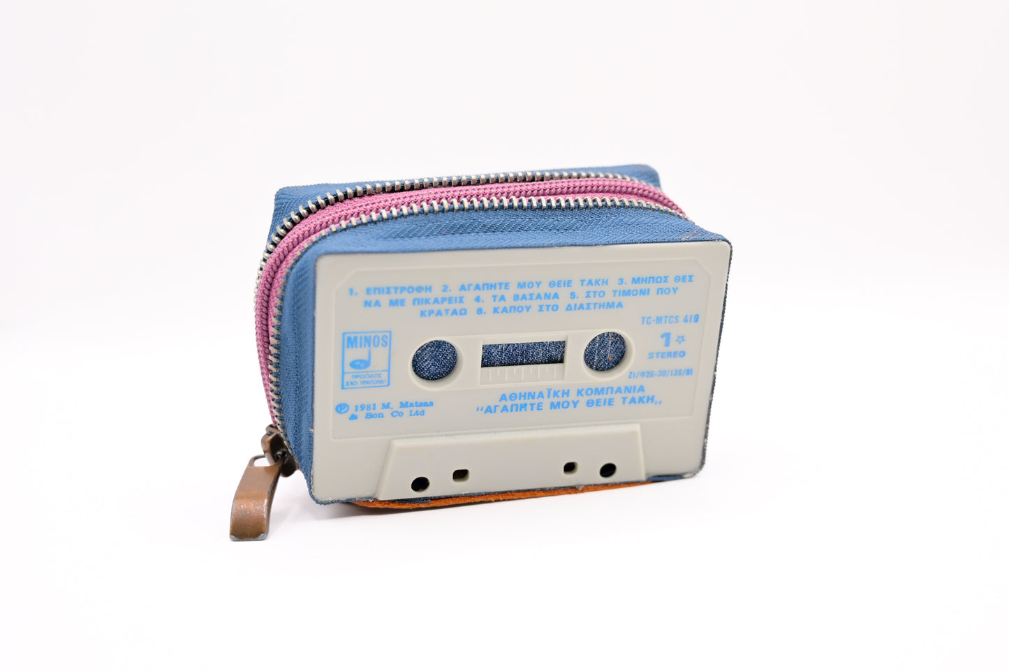 Greek Style π π π π π - Collezione Collezione classic - Acquista su Ziptape.it - Portafoglio Artigianale in Musicassetta
