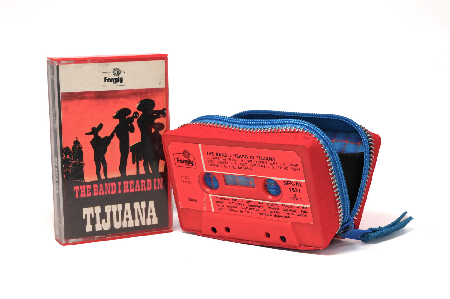 🎺 🎶 A Taste of Honey 🎶 - The band i heard in Tijuhana - Collezione Collezione classic - Acquista su Ziptape.it - Portafoglio Artigianale in Musicassetta