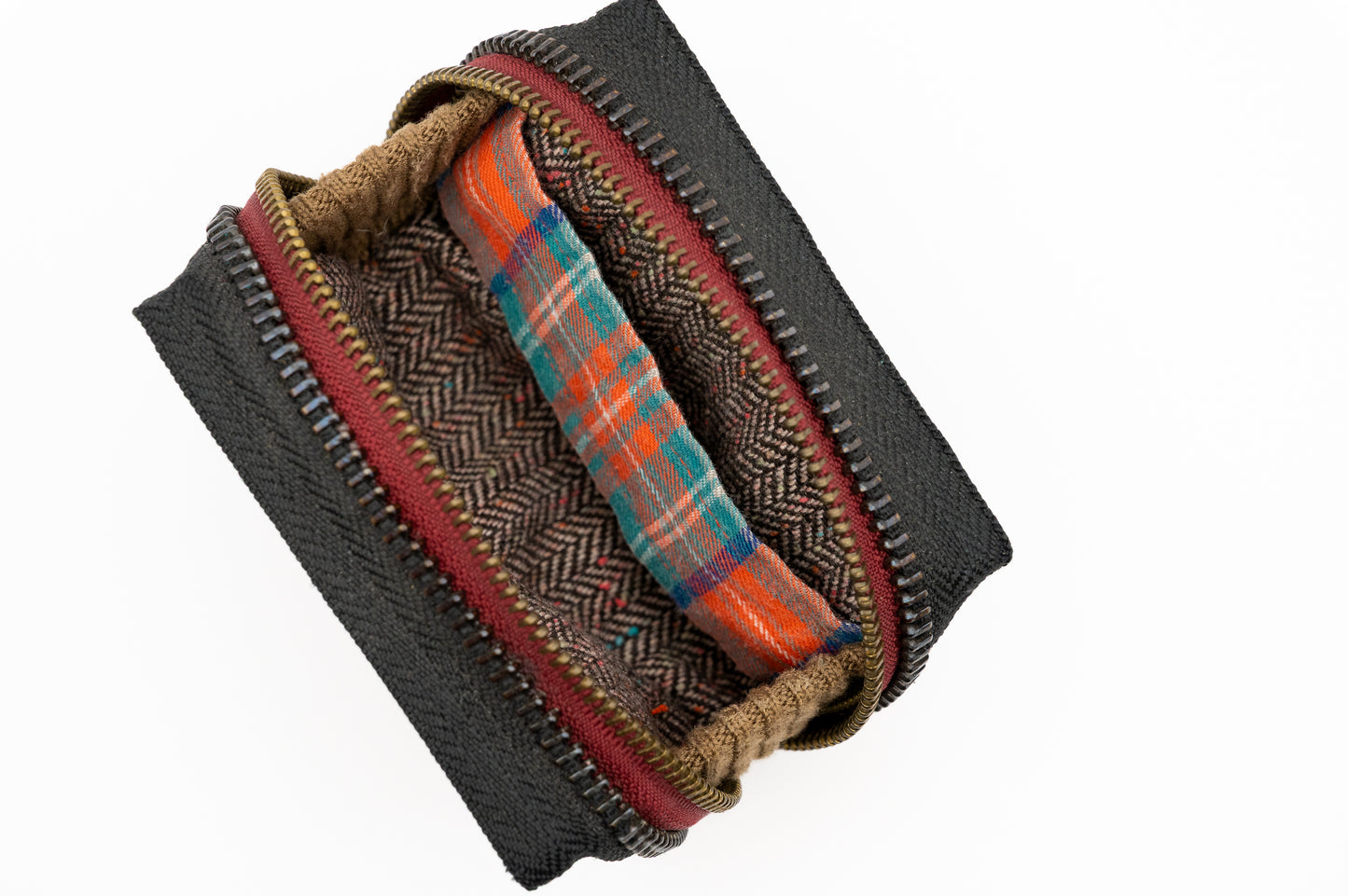 🪡🎩 TWEED and BLUES 🎸🖤🎵 - Collezione Collezione classic - Acquista su Ziptape.it - Portafoglio Artigianale in Musicassetta