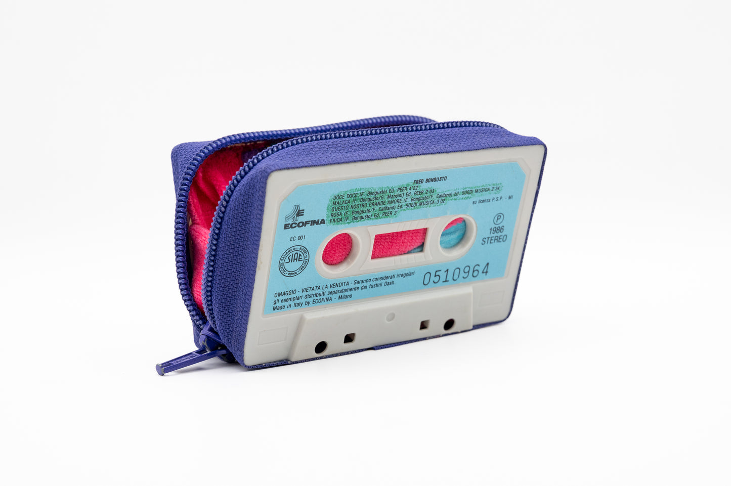 🌊🎶 Peppino di Capri - Fred Bongusto 🎷✨🌙 - Collezione Collezione classic - Acquista su Ziptape.it - Portafoglio Artigianale in Musicassetta