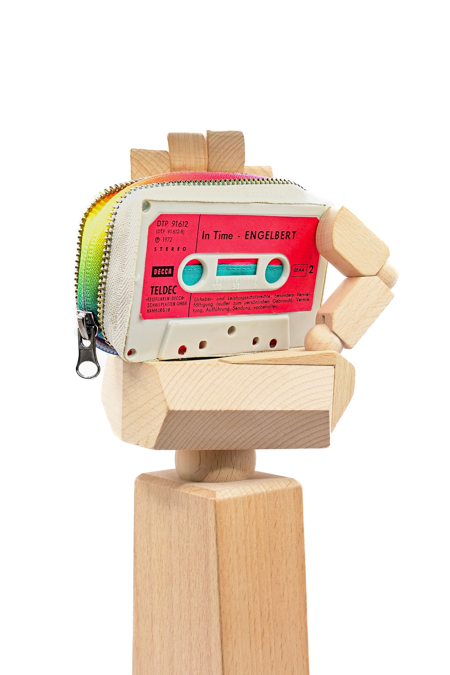 A Good TIME Inside ⏰🎶✨ - Collezione Collezione classic - Acquista su Ziptape.it - Portafoglio Artigianale in Musicassetta