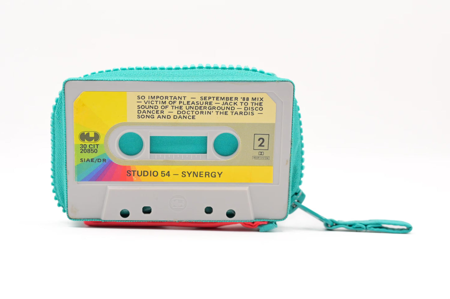 🪩 Studio 54 Synergy 🌈🎶 - Collezione Collezione ziptape - Acquista su Ziptape.it - Portafoglio Artigianale in Musicassetta